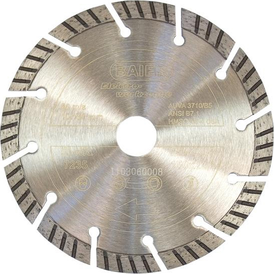 Алмазный диск Baier Turbo High Speed 125 мм