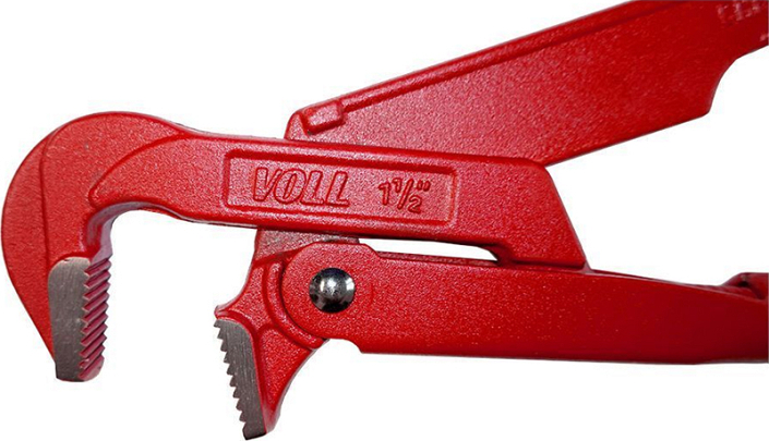 Ключи газовые Voll L 90°-1 1/2"